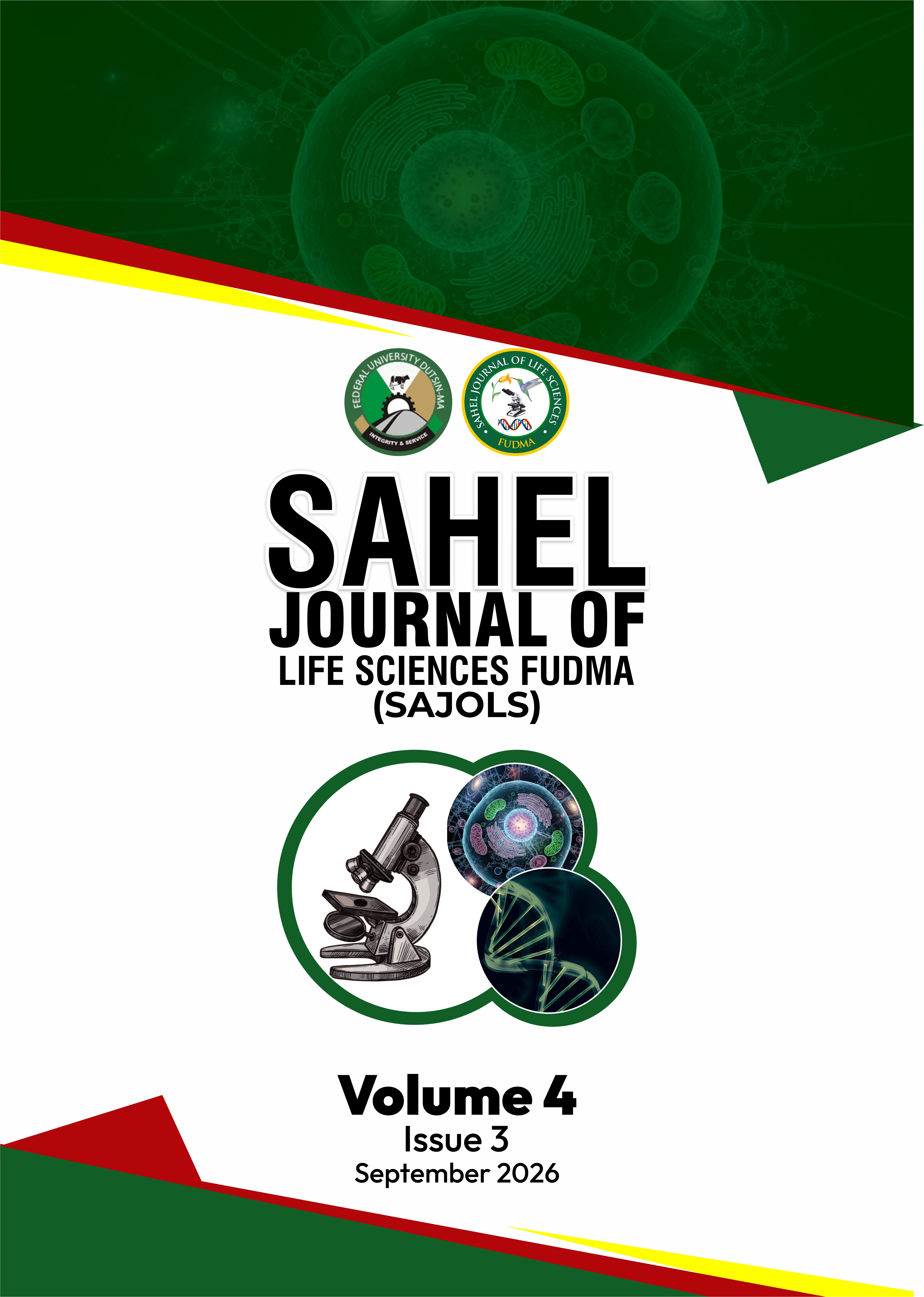 					View Vol. 4 No. 3 (2026): Sahel Journal of Life Sciences FUDMA (SAJOLS)
				